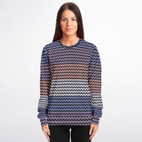 Color Palette Knit Effect Sweatshirt