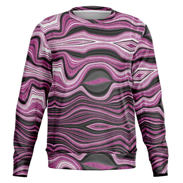 Pink Print Marble Sweatshirt