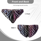 Men's Bikini Underwear leaf pattern embossed