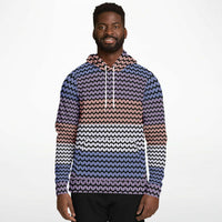 Color Palette Knit Effect Hoodie