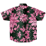 Embossed Pink Velvet Button Down Shirt 10
