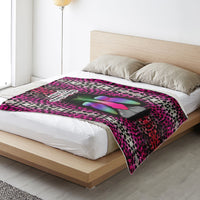 Neon Pink Faerie Microfleece Blanket