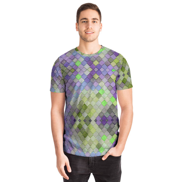 Green & Purple Roof Tile T-shirt