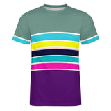 Color Palette Stripes Cotton T-shirt 57