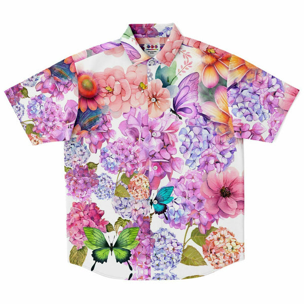 Spring Hydrangea Button Down Shirt