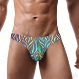 Men's Bikini Underwear leaf pattern embossed 5