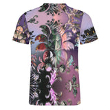 Embossed Lavender Foliage Cotton T-Shirt