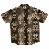 Embossed Champagne Velvet Button Down Shirt 8