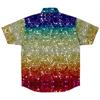 Mosaic Color Palette Button Down Shirt