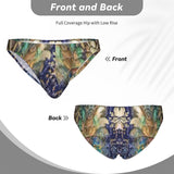 Men's Bikini Underwear Embossed Flower Pattern 4