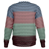 Color Palette Knit Effect Sweatshirt