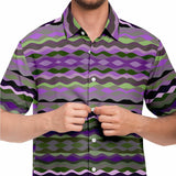 Purple & Green Button Down