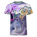 Liquid Paint Effect Cotton T-Shirt 7