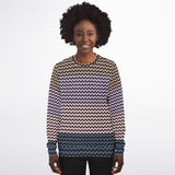 Color Palette Knit Effect Sweatshirt