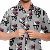 Skull Rose Button Down