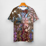 Embossed Pastel Grass Cotton T-Shirt