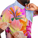 Tropical Flower Button Down Shirt