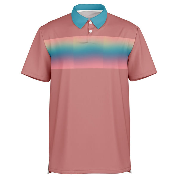 Gradient Chest Stripe Polo