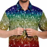 Mosaic Color Palette Button Down Shirt