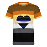 Bear Pride Heart Cotton T-Shirt