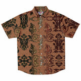 Linen Pattern Embossed Button Down Shirt 3