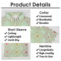 Color Palette Lace Pattern Button Down