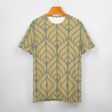 Leaf Pattern Cotton T-Shirt 2