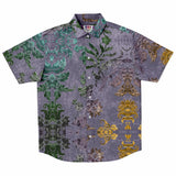Embossed Lavender Velvet Button Down Shirt 5