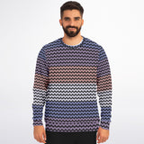 Color Palette Knit Effect Sweatshirt