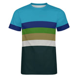 Color Palette Stripes Cotton T-shirt 21