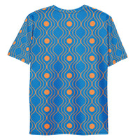 Blue Orange Pattern t-shirt