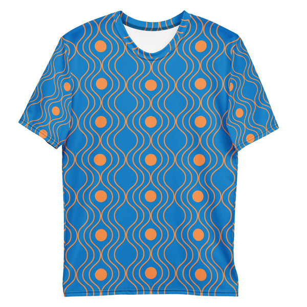 Blue Orange Pattern t-shirt