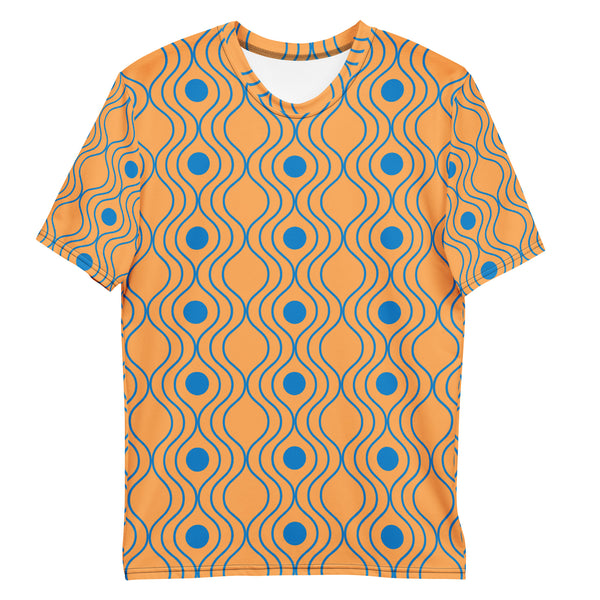 Orange Blue Pattern t-shirt