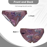 Men's Bikini Underwear Embossed Velvet Lavender Cake