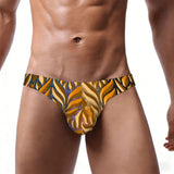 Men's Bikini Underwear leaf pattern embossed
