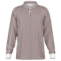 Striped Long Sleeve Polo