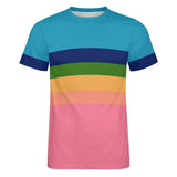 Color Palette Stripes Cotton T-shirt 20