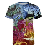 Embossed Flower Pattern Cotton T-Shirt 2
