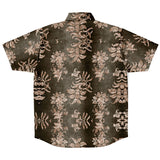 Embossed Champagne Velvet Button Down Shirt 8