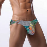 Men's Bikini Underwear Gray  Velvet