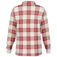 Desert Plaid Long Sleeve Polo