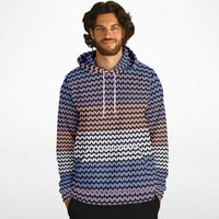 Color Palette Knit Effect Hoodie