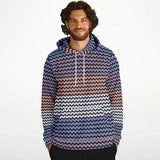 Color Palette Knit Effect Hoodie