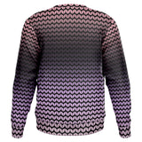 Fading Gradient Knit Effect Sweatshirt