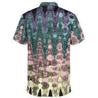 Metallic Waves Polo Shirt