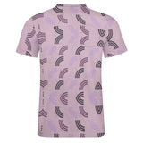 Unisex Half Rainbow Pattern Cotton T-Shirt