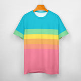 Color Palette Stripes Cotton T-shirt 19