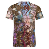 Embossed Pastel Grass Cotton T-Shirt