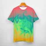 Liquid Paint Effect Cotton T-Shirt 12