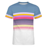 Color Palette Stripes Cotton T-shirt 51